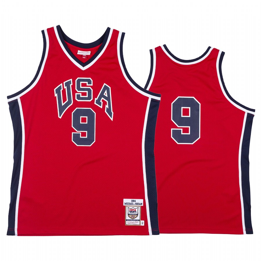 Chicago Bulls Michael Jordan #9 USA Team 1984 Jersey Men's