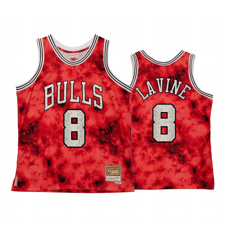 Chicago Bulls Zach LaVine Galaxy Constellation Jersey Men Red Heritage