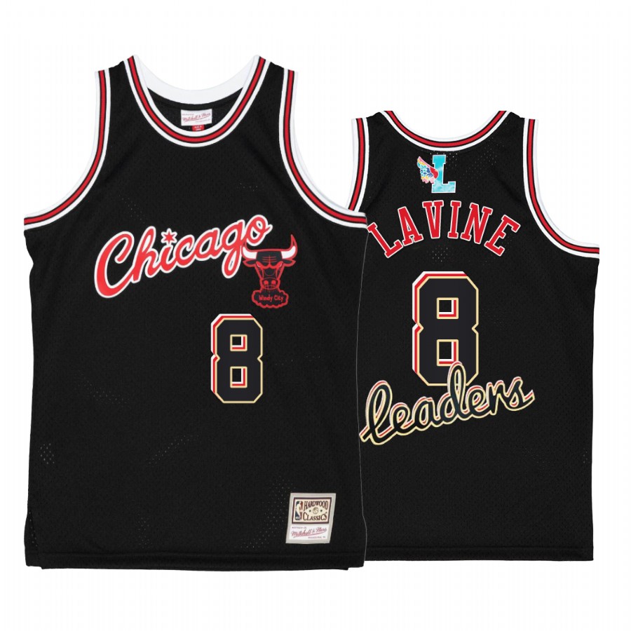 Chicago Bulls Zach LaVine My Towns Leaders Black Jersey #8 Windy City