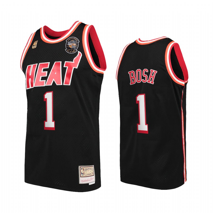 Chris Bosh Naismith Hall Of Fame Miami Heat #1 Black Jersey