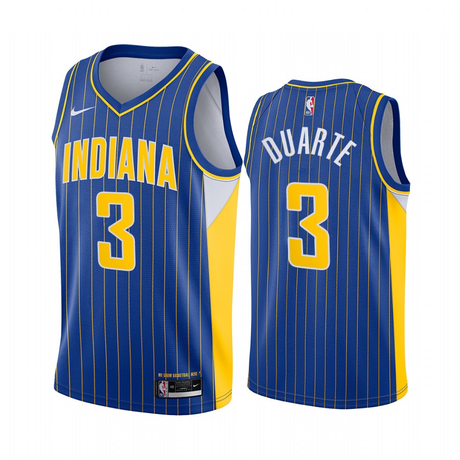 Chris Duarte Draft Indiana Pacers City Edition Jersey Blue