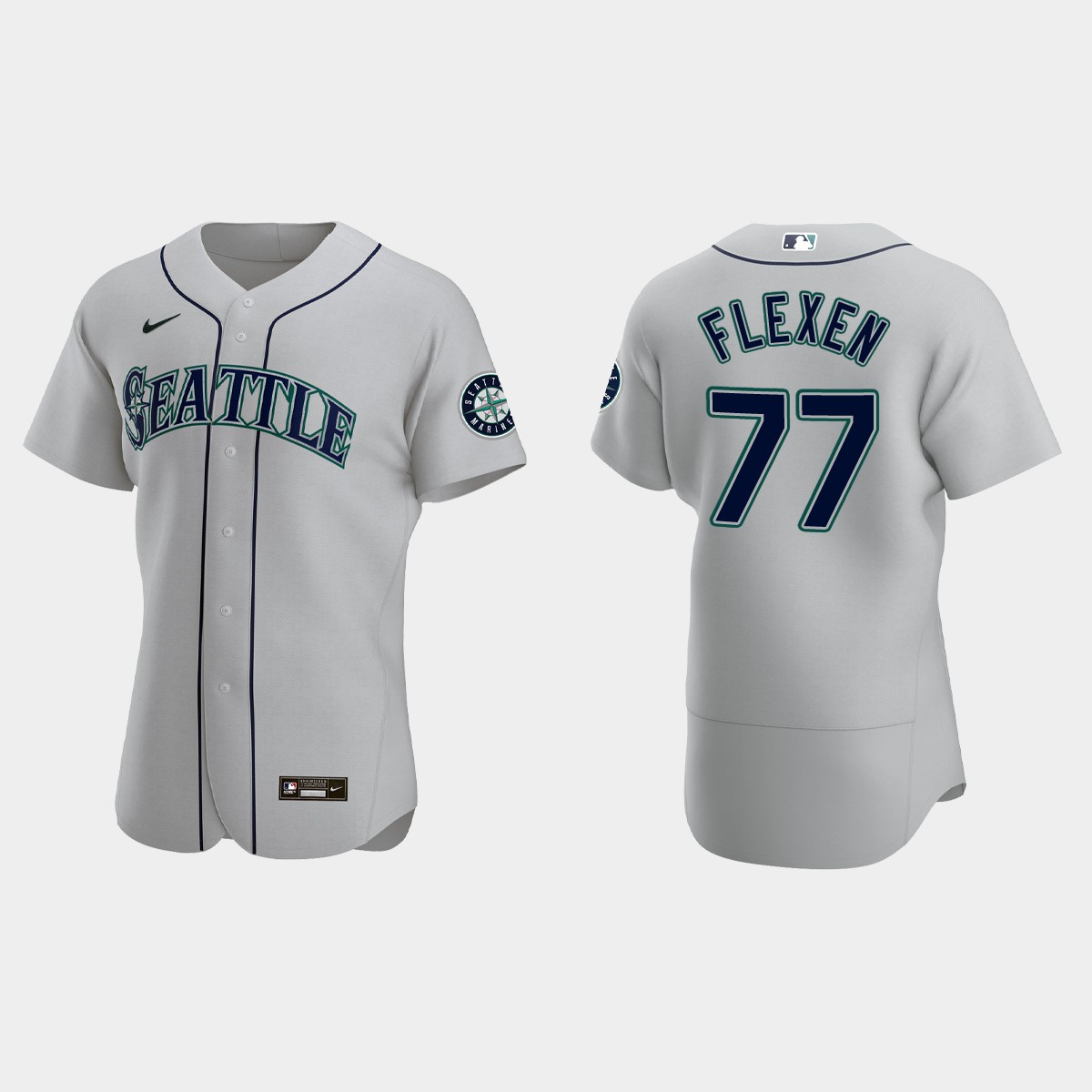 Chris Flexen Seattle Mariners Jersey - Gray