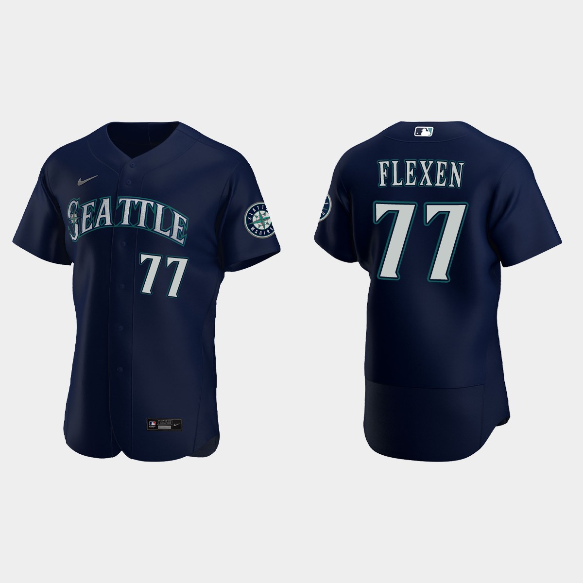 Chris Flexen Seattle Mariners Jersey - Navy