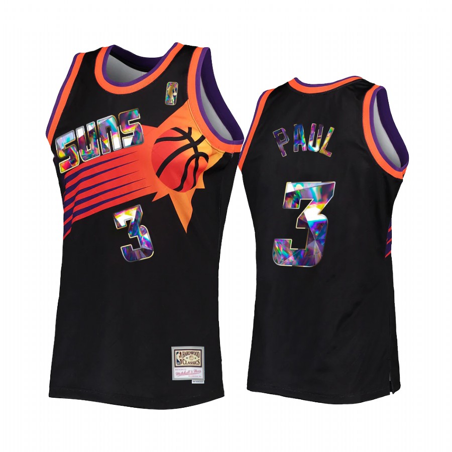 Chris Paul #3 Phoenix Suns 75th Anniversary Diamond Jersey Black