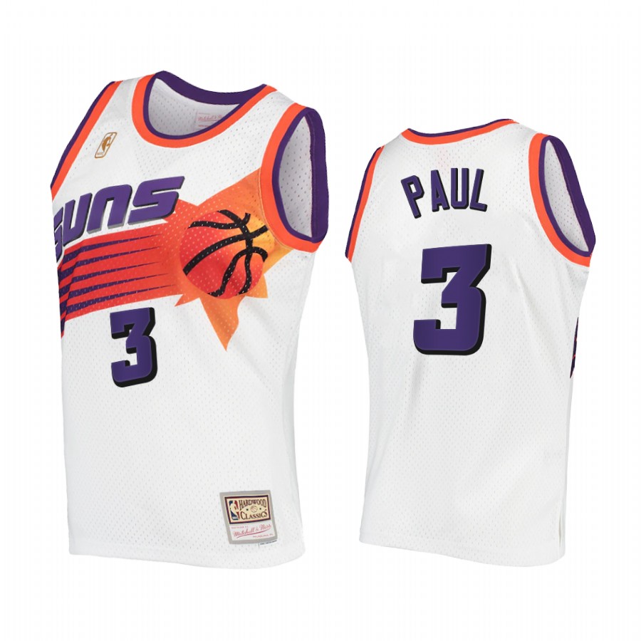 Chris Paul #3 Phoenix Suns Hardwood Classics Jersey White