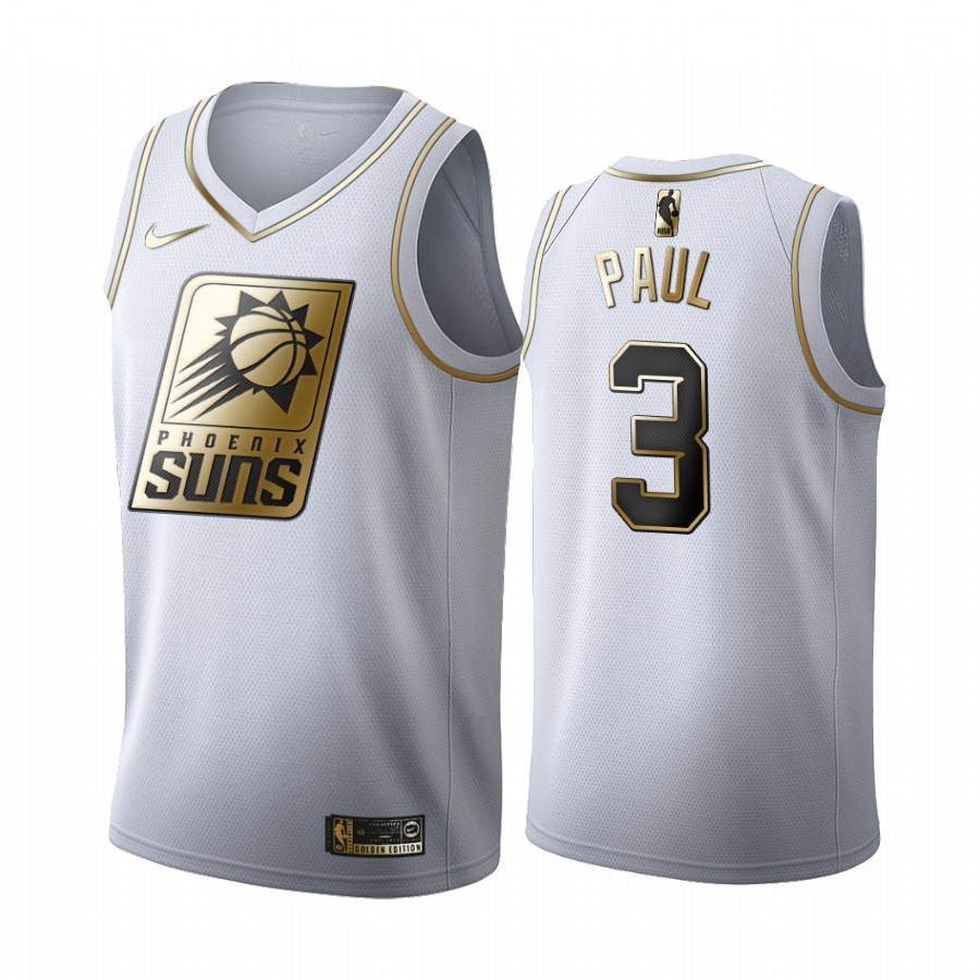 Chris Paul Phoenix Suns White Golden Edition Jersey Trade
