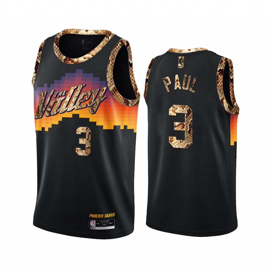 Chris Paul Phoenix Suns Black Python Skin Jersey Exclusive Edition