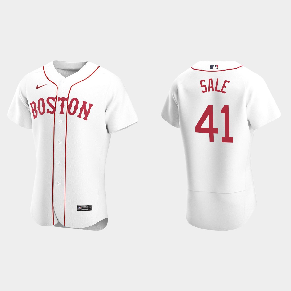 Chris Sale #41 Boston Red Sox White Alternate Jersey