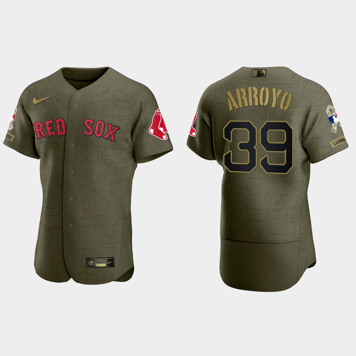 Christian Arroyo Boston Red Sox Salute to Service Digital Camo Jersey - Green