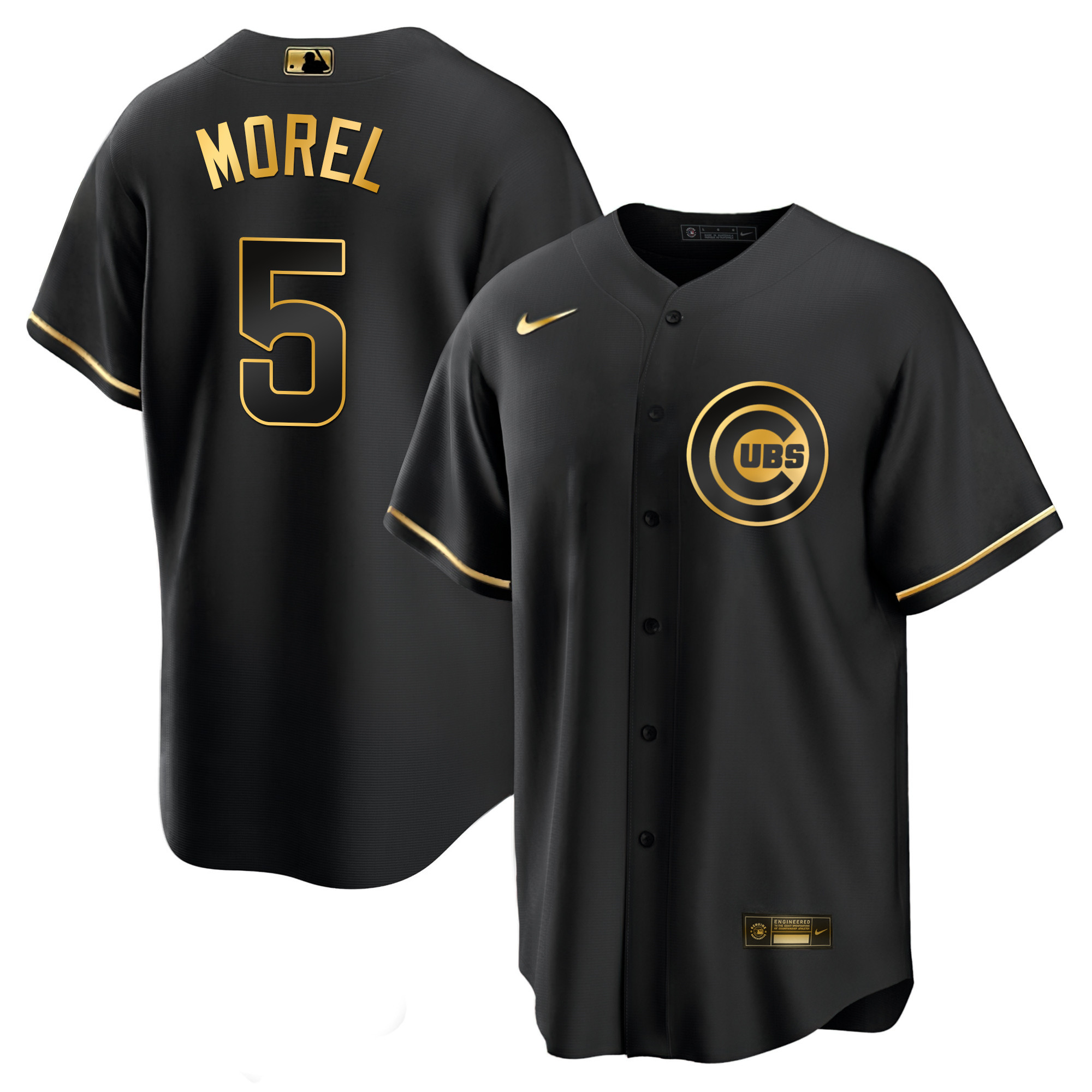 Christopher Morel Men's Chicago Cubs Black Limited & Gold Cool Black Gold Jersey - All Stitched
