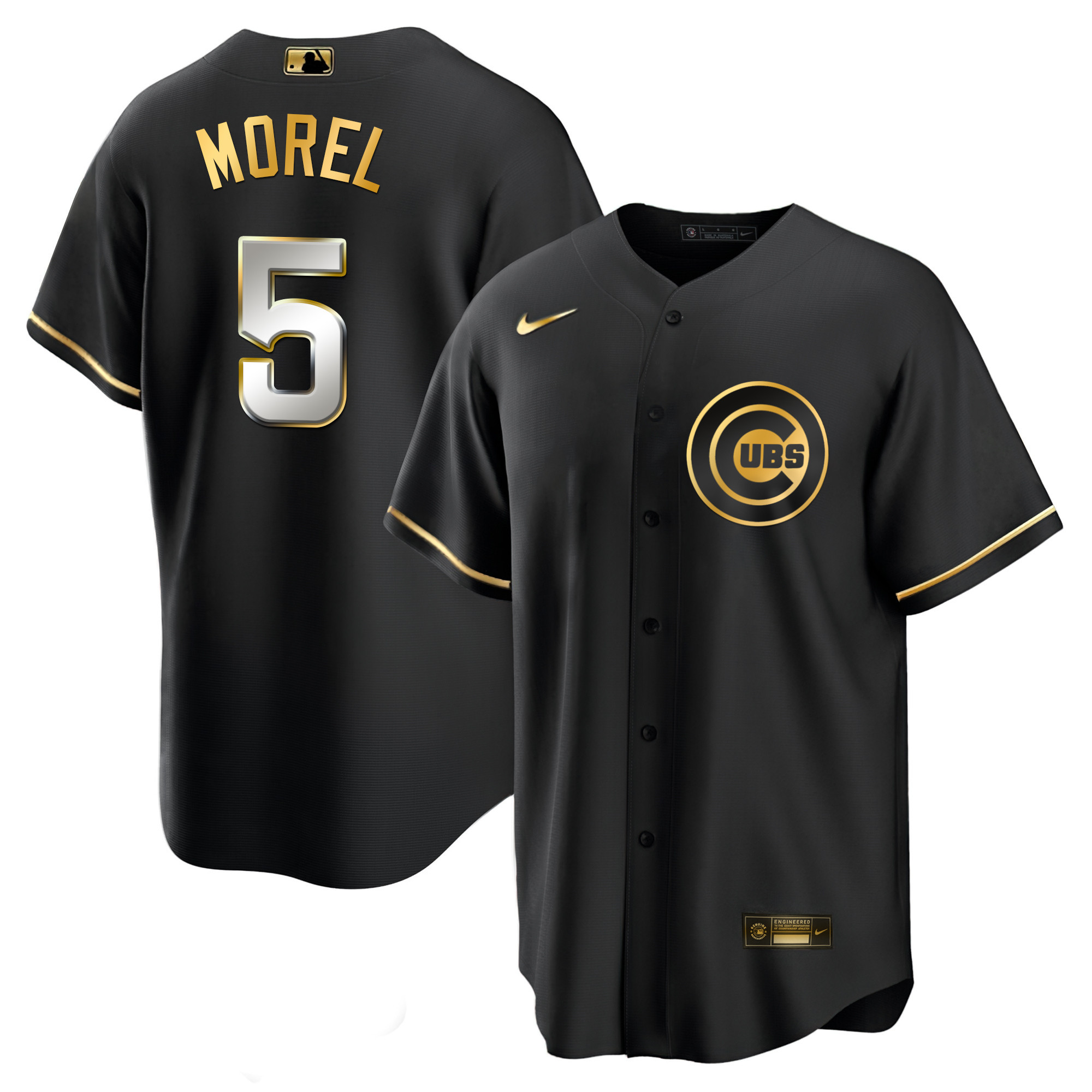 Christopher Morel Men's Chicago Cubs Black Limited & Gold Cool Black Limited Jersey - All Stitched