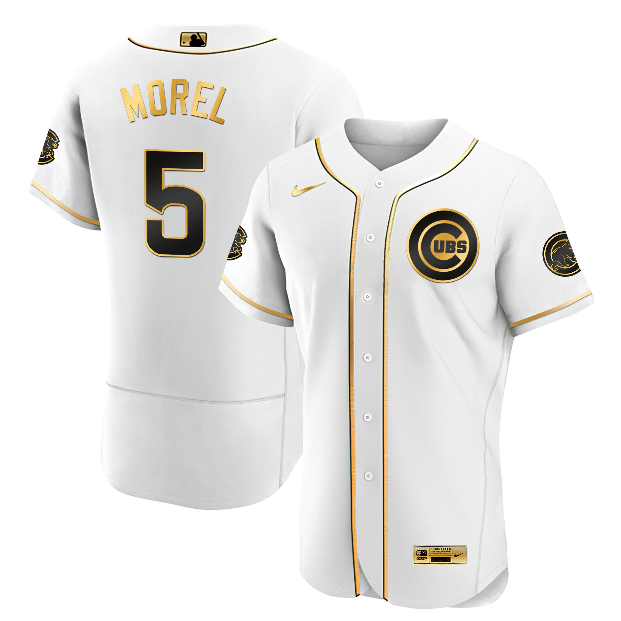 Christopher Morel Men's Chicago Cubs Black Limited & Gold Flex White Gold Jersey - All Stitched