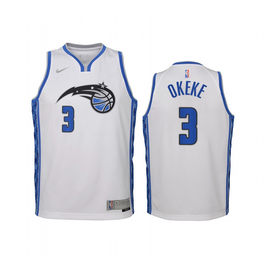 Chuma Okeke Orlando Magic Earned Edition White Youth Jersey - Swingman