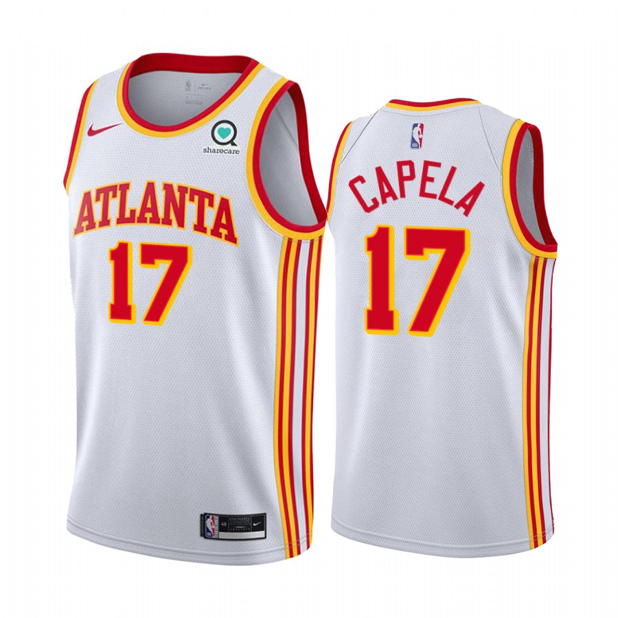 Clint Capela Atlanta Hawks White Association Edition Jersey