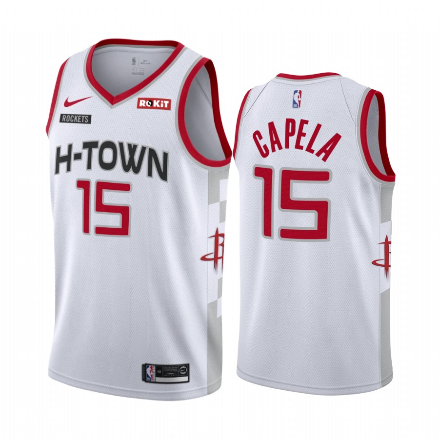 Clint Capela Houston Rockets White City Edition Finished Jersey