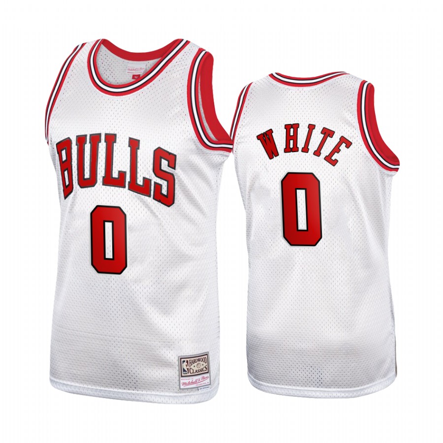 Coby White #0 Chicago Bulls Platinum Hardwood Classics Jersey