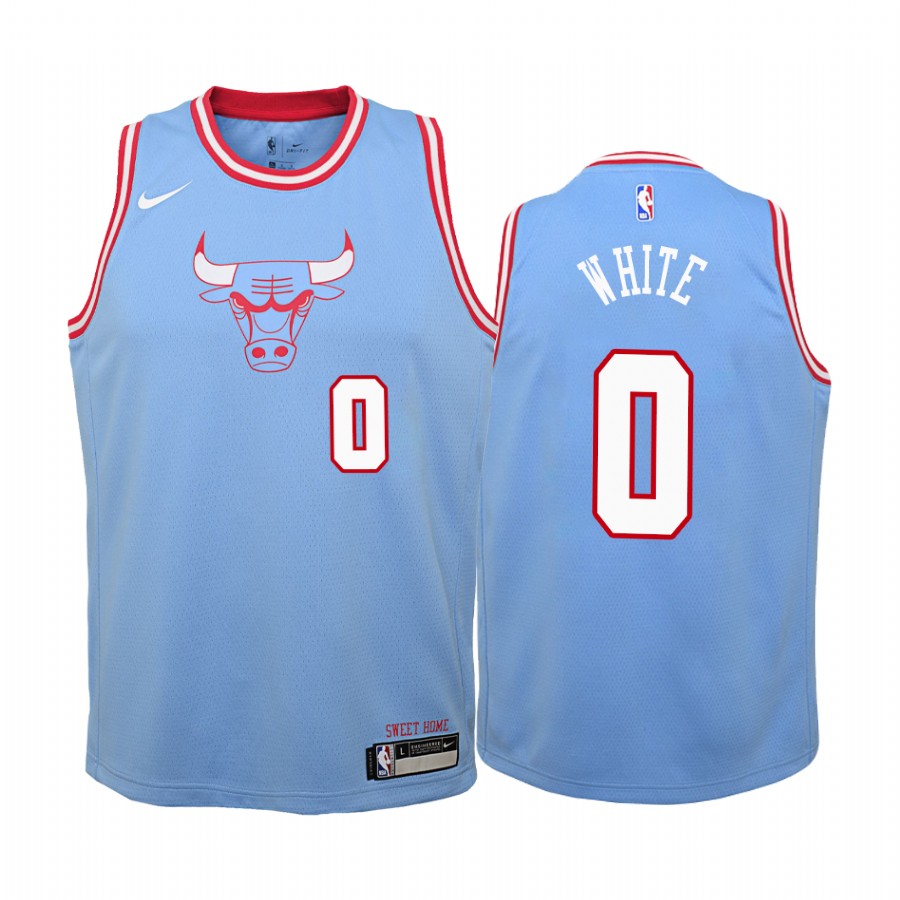 Coby White Chicago Bulls City Youth Jersey - Blue