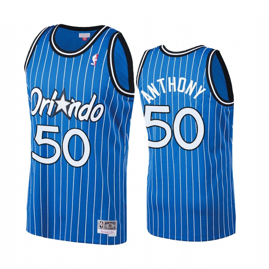 Cole Anthony #50 Orlando Magic Hardwood Classics Jersey Blue
