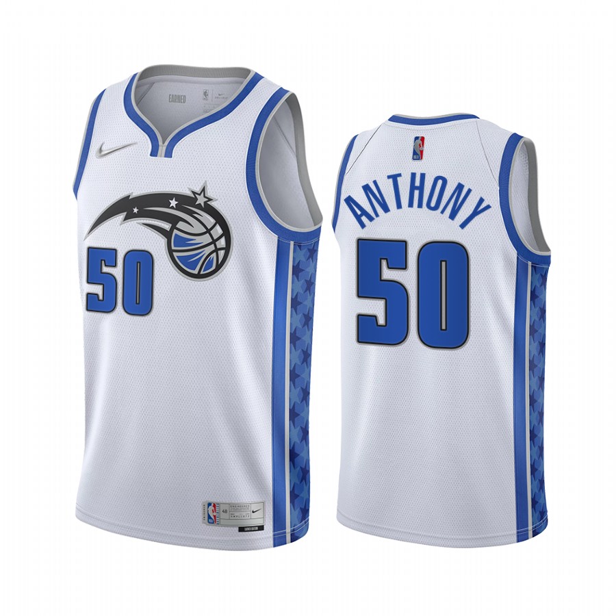 Cole Anthony Orlando Magic Earned Edition White #50 Jersey Swingman