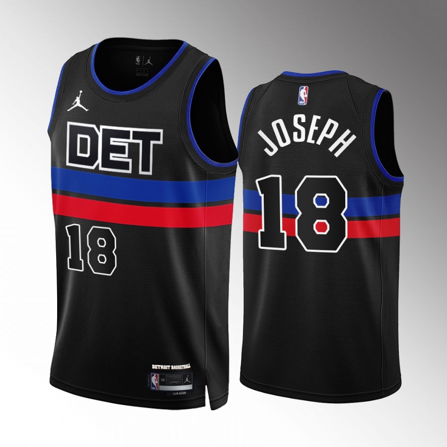 Cory Joseph Detroit Pistons Black #18 Statement Edition Jersey Swingman