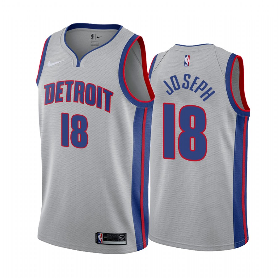 Cory Joseph Detroit Pistons Statement Edition Gray #18 Jersey