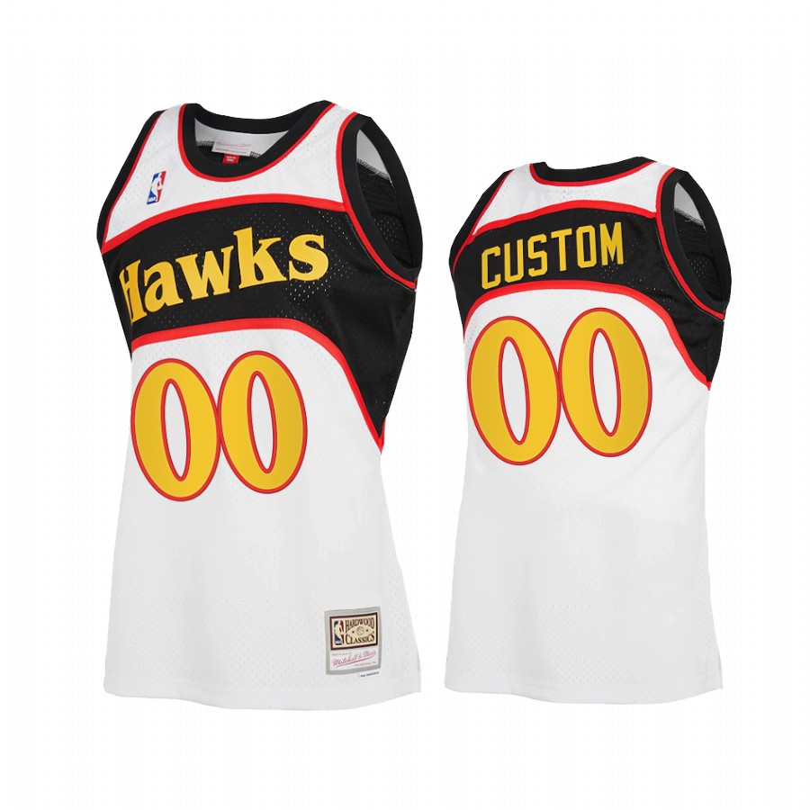 Custom #00 Atlanta Hawks Reload 2.0 Jersey White