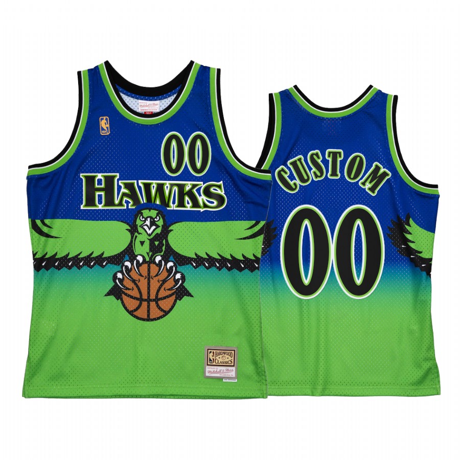 Custom #00 Atlanta Hawks Reload 2.0 Jersey Blue