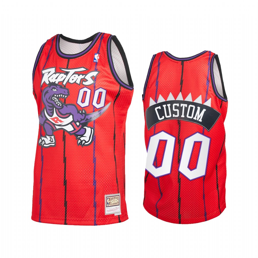 Custom #00 Toronto Raptors Reload 2.0 Jersey Red