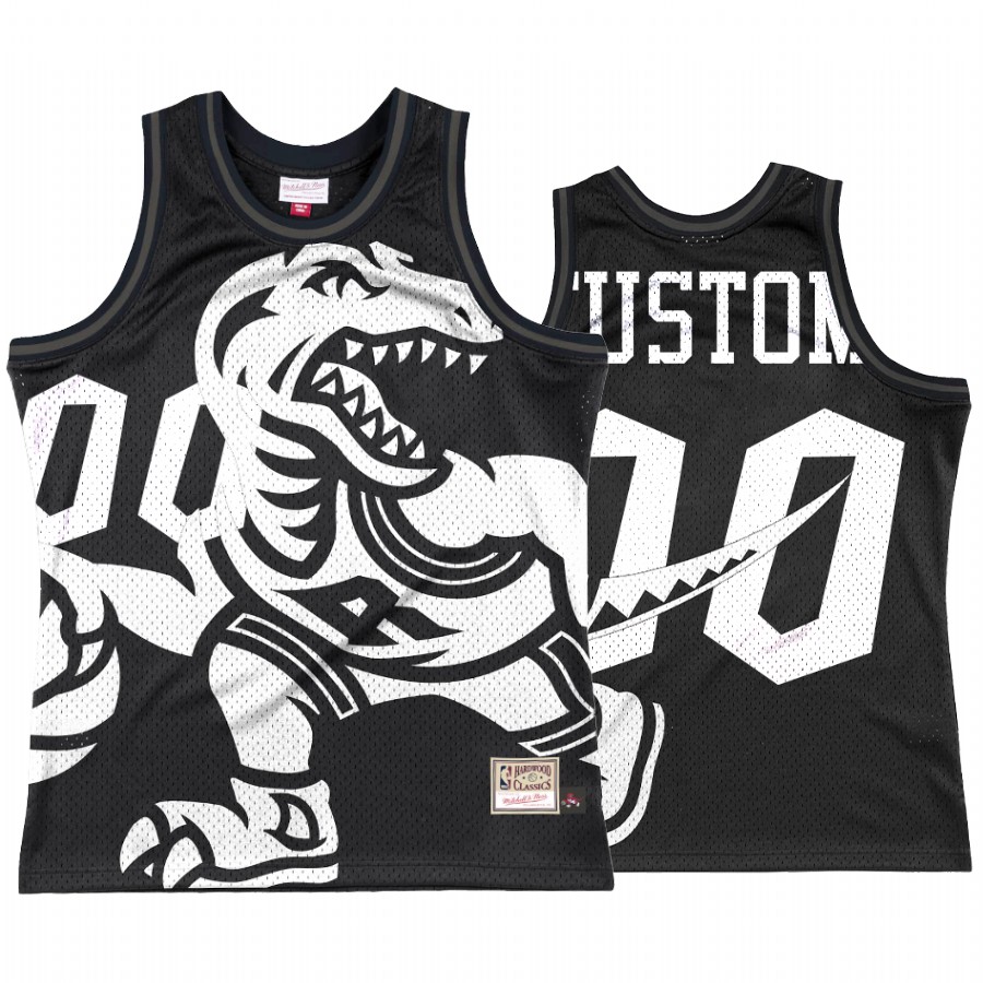 Custom #00 Toronto Raptors Big Face 3.0 Jersey Black