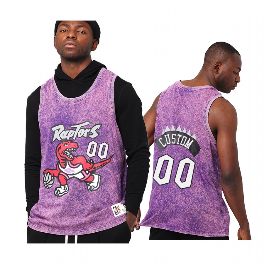 Custom #00 Toronto Raptors Quintessential Jersey Purple