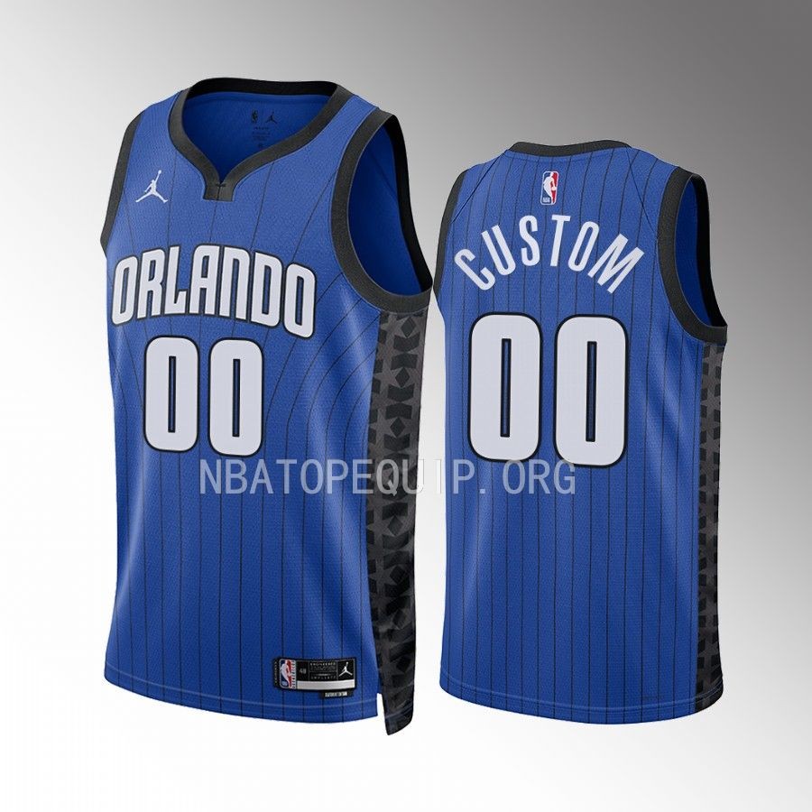 Custom Orlando Magic Blue #00 Statement Edition Jersey Swingman