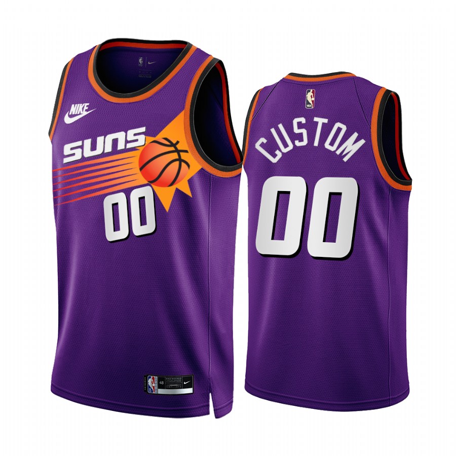Custom Phoenix Suns Purple #00 Classic Edition Jersey