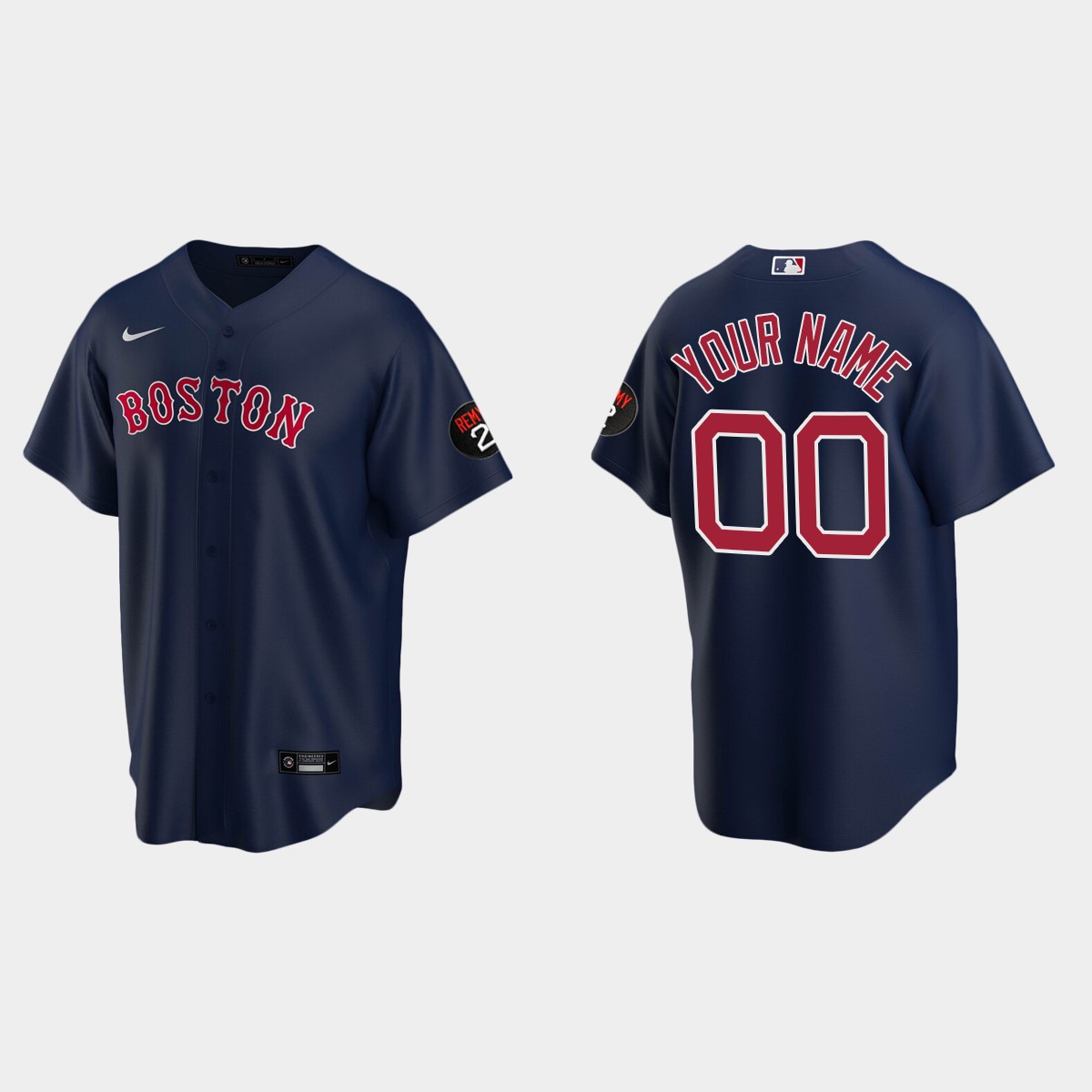 Custom Boston Red Sox Jersey - Navy