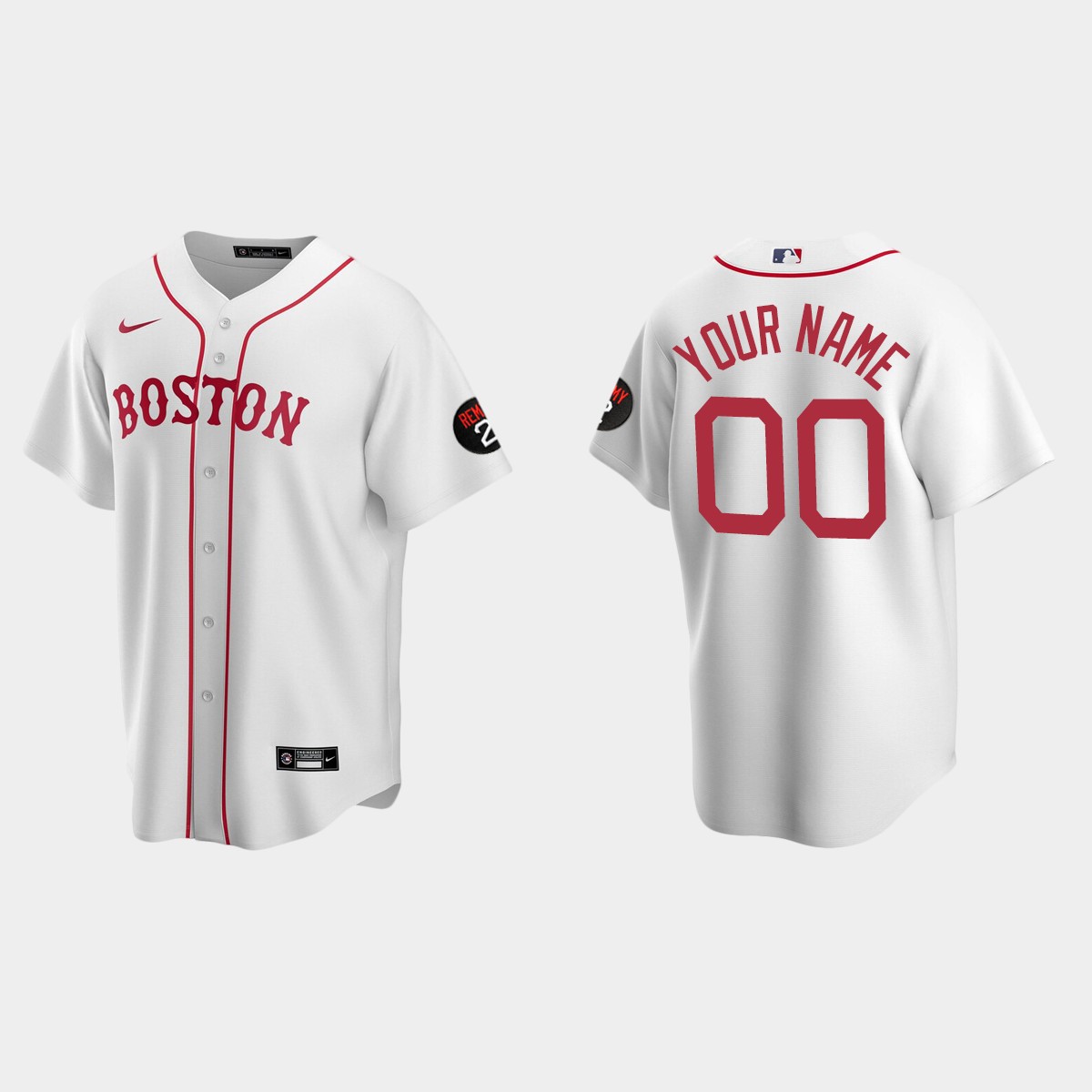 Custom Boston Red Sox Jersey - White