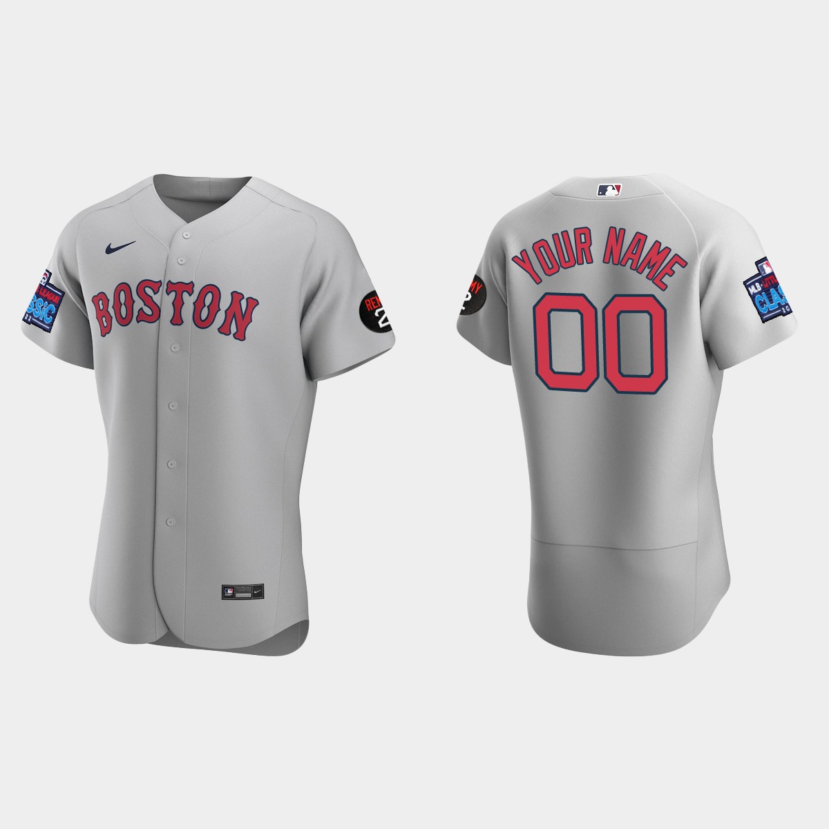 Custom Boston Red Sox Little League Classic Jersey - Gray
