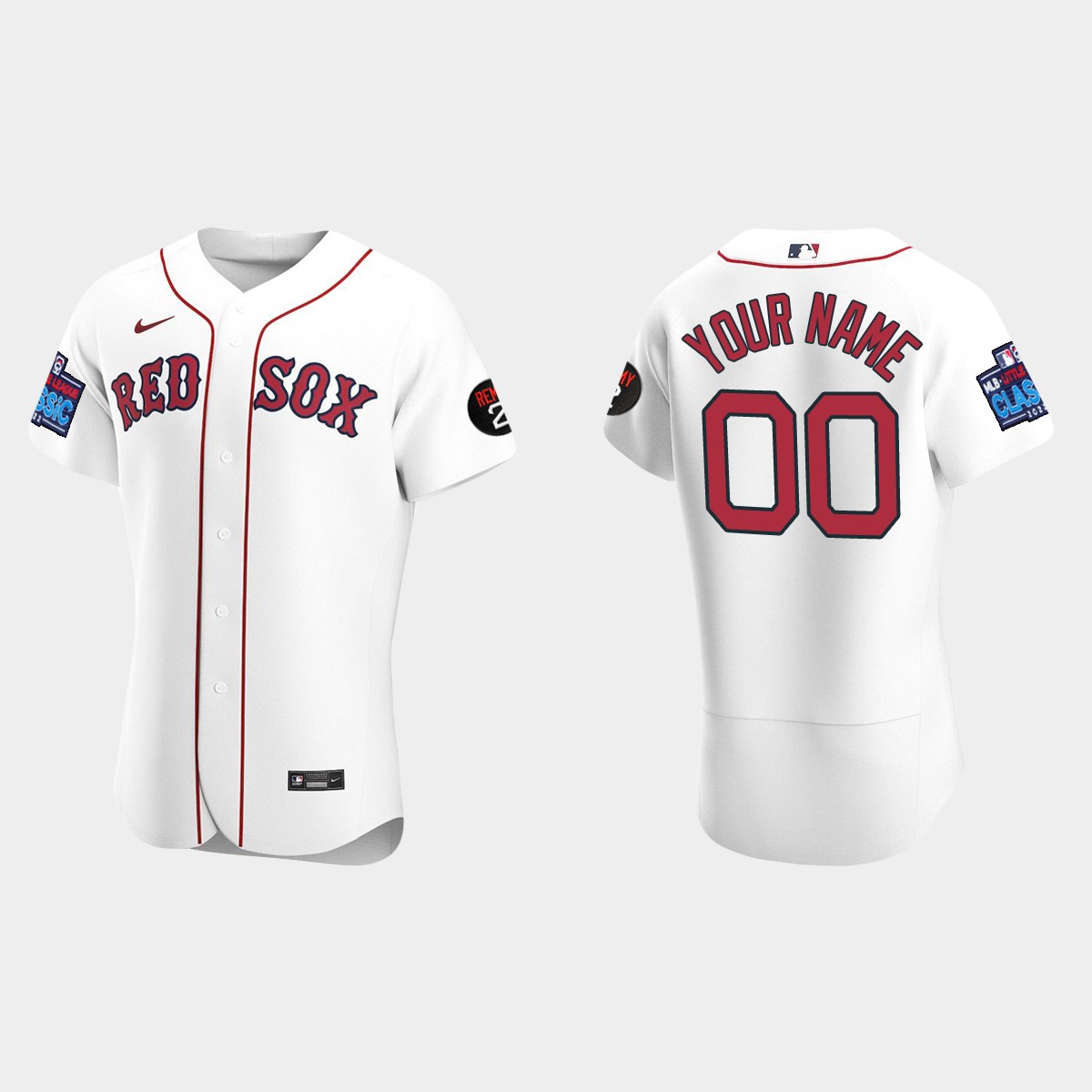 Custom Boston Red Sox Little League Classic Jersey - White