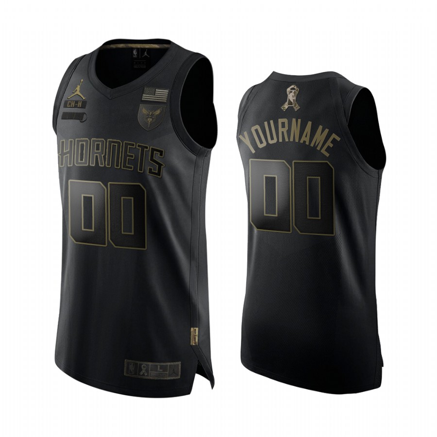 Custom Charlotte Hornets Salute To Service Jersey