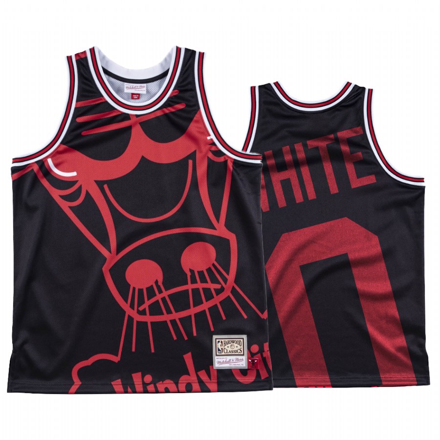 Custom Chicago Bulls HWC Black Big Face #00 Jersey