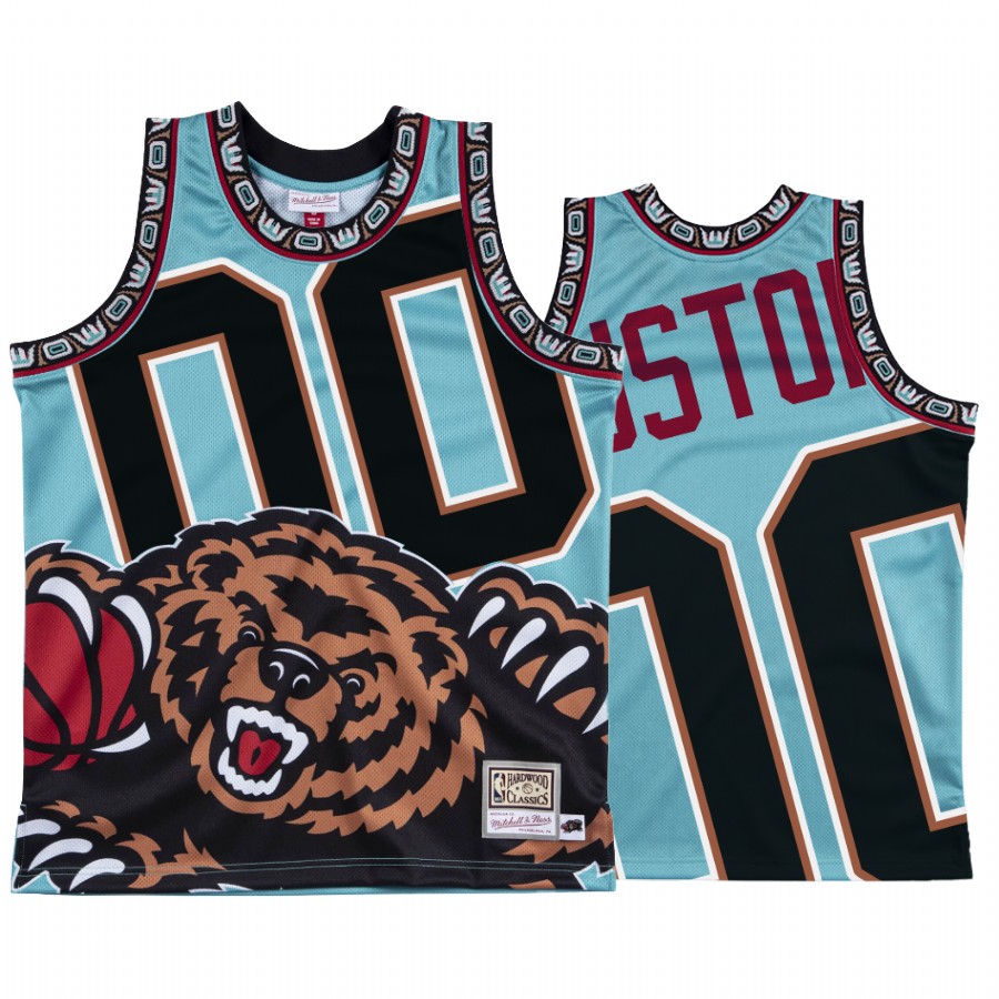 Custom Memphis Grizzlies HWC Black Big Face #00 Jersey