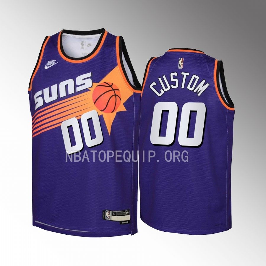 custom Phoenix Suns Classic Edition Purple Youth Jersey - Swingman