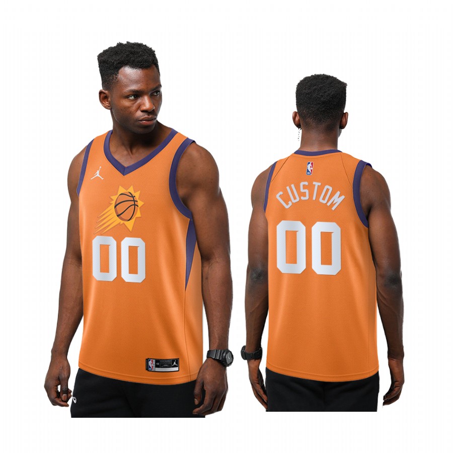 Custom Phoenix Suns Orange Statement New Season Jersey