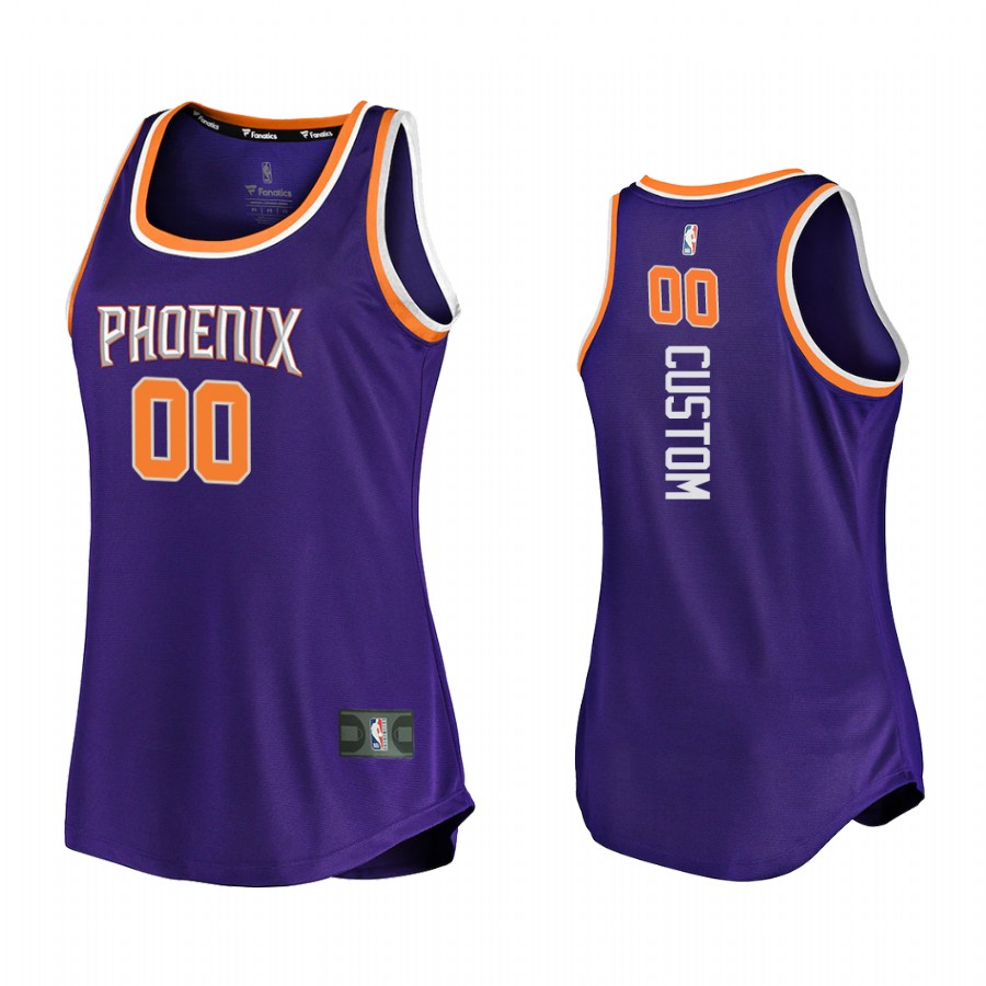 Custom Phoenix Suns Purple Icon Edition Women Jersey Tank