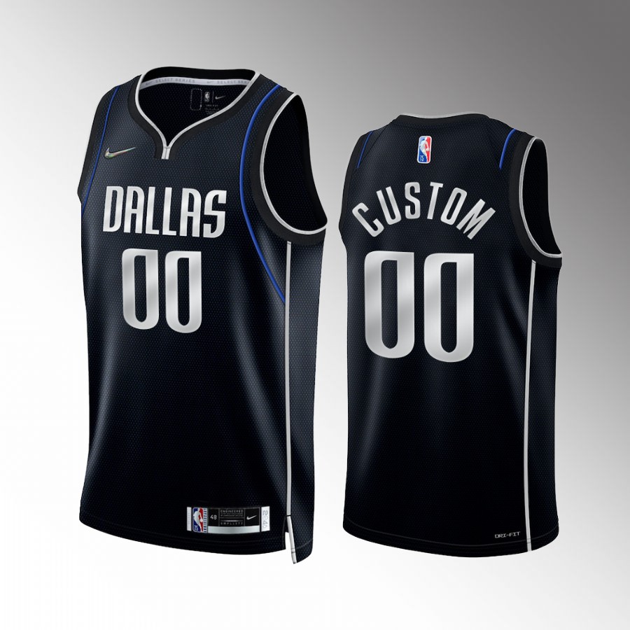 Custom Select Series Dallas Mavericks #00 Navy Jersey