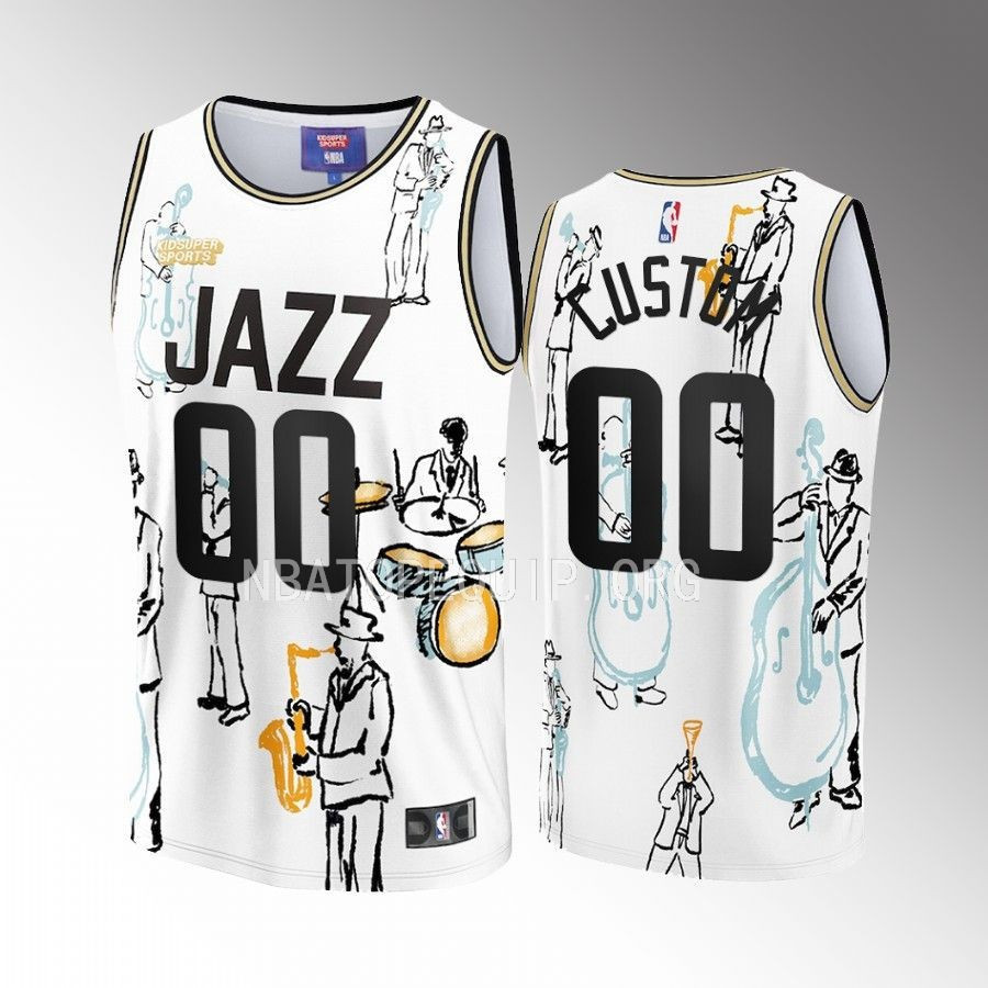Custom Utah Jazz & KidSuper Studios Unisex Hometown Jersey