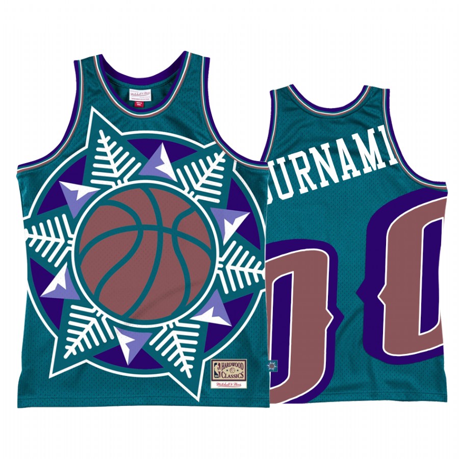 Custom Utah Jazz Teal Big Face 2.0 Men's Jersey