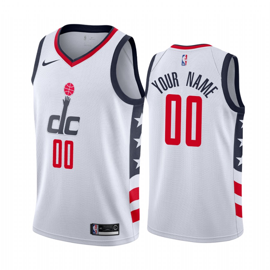 Custom Washington Wizards City Edition White Jersey