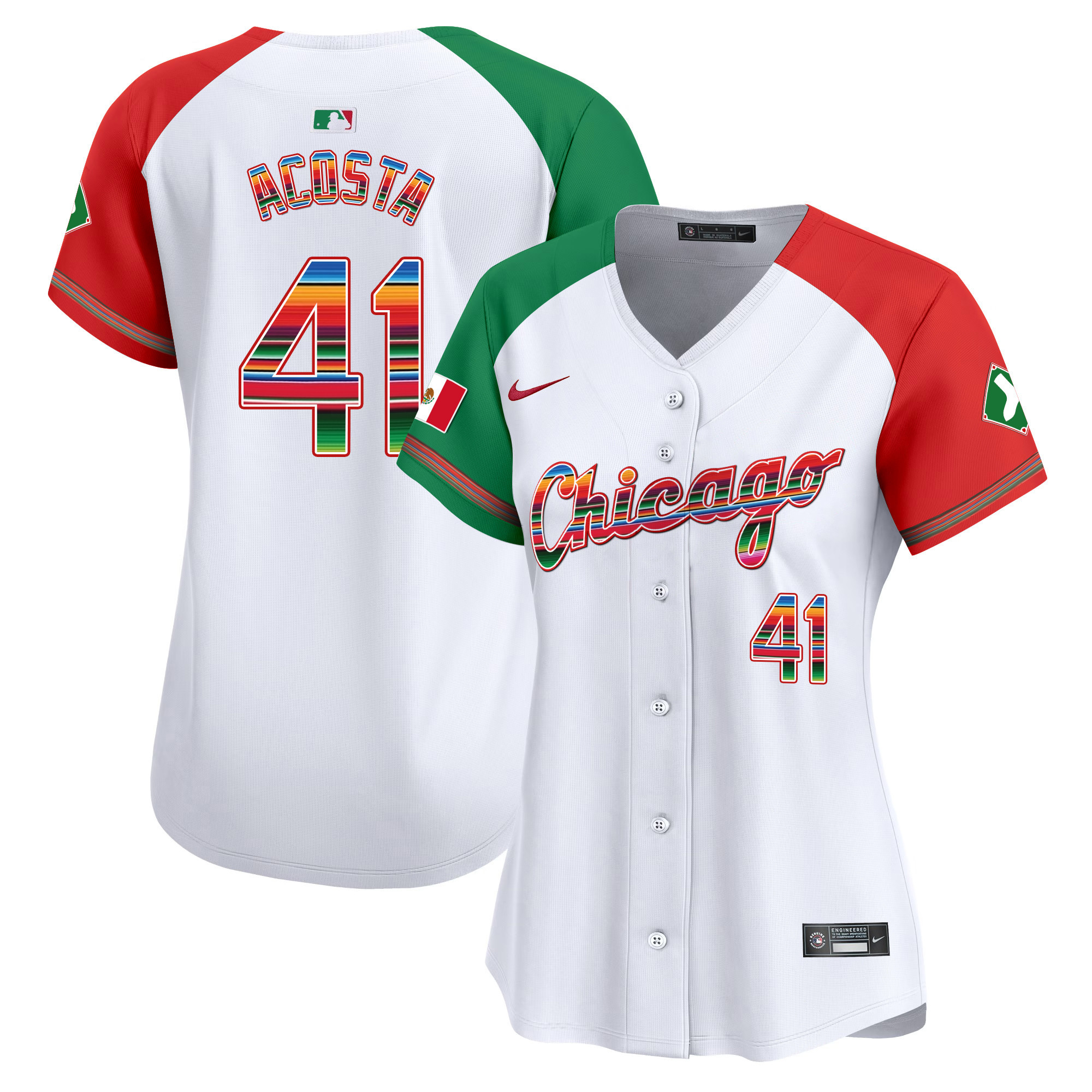 Cy Acosta Women's Chicago White Sox Mexico Vapor Premier Limited V3 Alternate Jersey - All Stitched