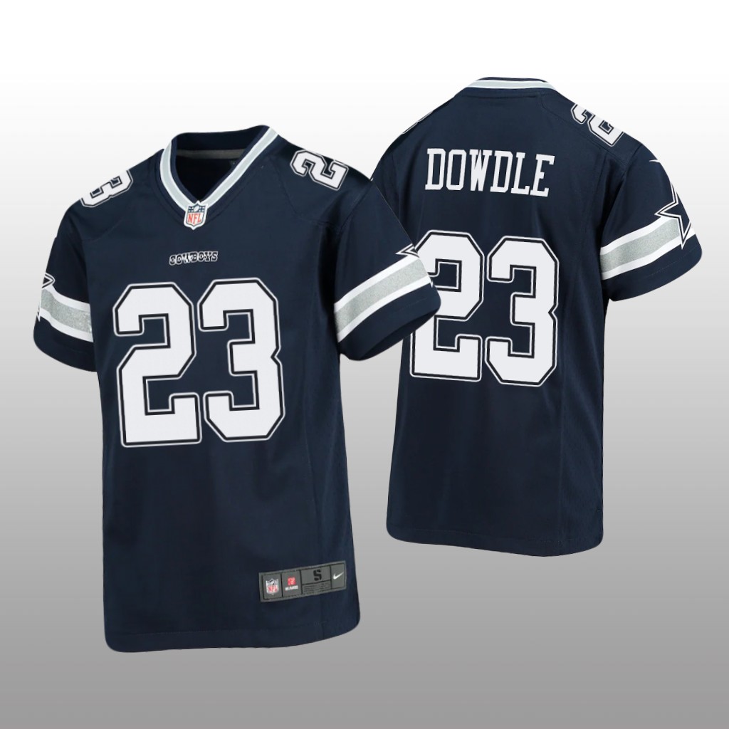 Dallas Cowboys Rico Dowdle Navy Jersey Game - Youth