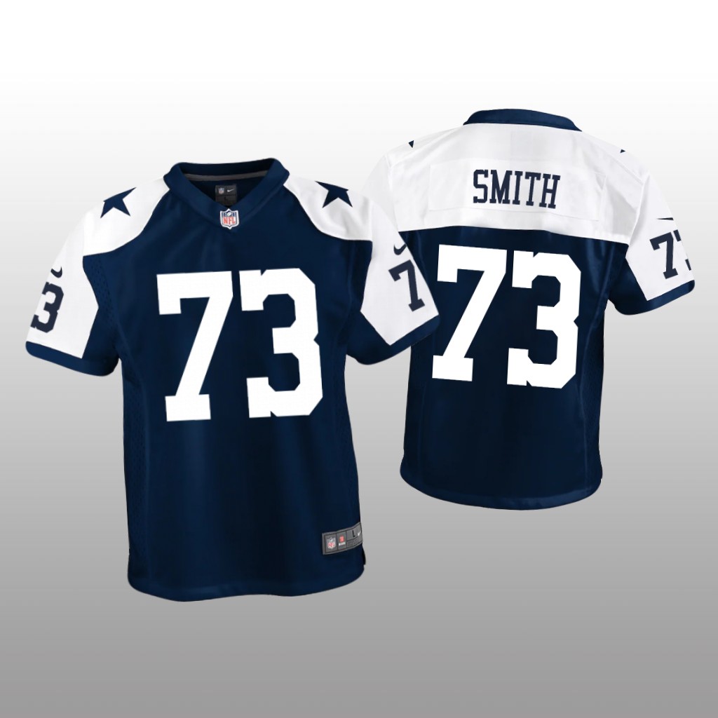 Dallas Cowboys Tyler Smith Navy Jersey Game - Youth