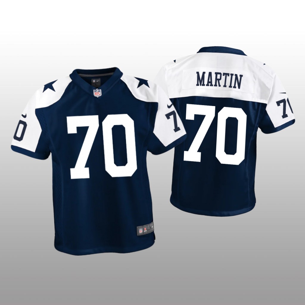 Dallas Cowboys Zack Martin Navy Jersey Game - Youth